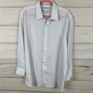 Garnet White Classic Casual Button Down Shirt